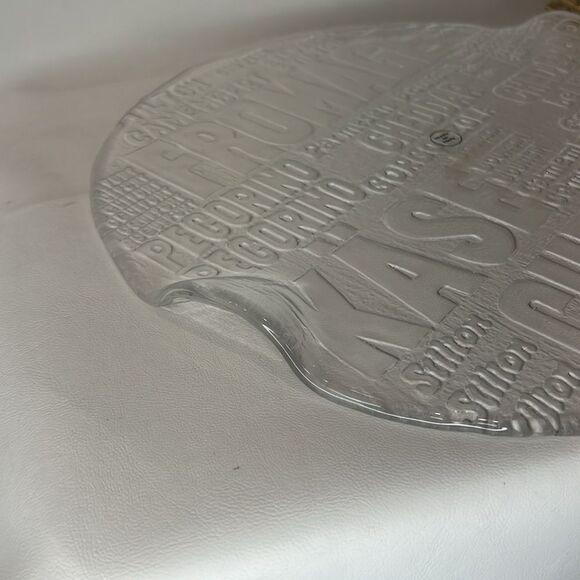 Chartecurie Tray 11 1/2 Serving Cutting Platter Saucers 7 1/4 In Embossed Italy - Picture 6 of 8